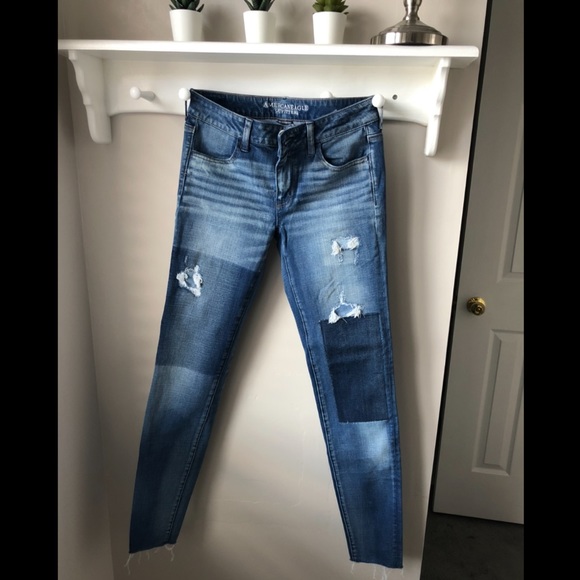 American Eagle 360 Super Stretch Patchwork Jegging